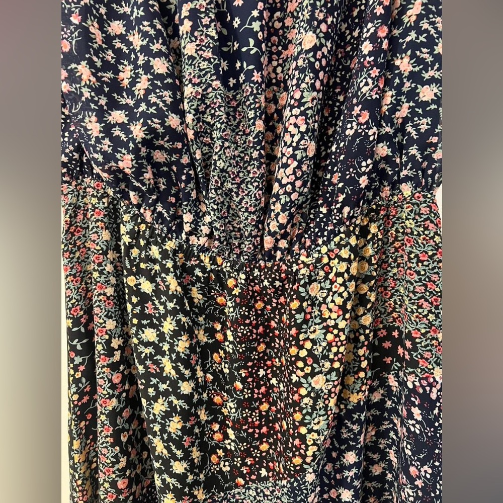 Lulus “Neva Navy Blue Floral Print Off-the-Shoulder Maxi Dress” - Picture 5 of 7